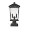 Z-Lite Beacon 2 Light Outdoor Pier Mounted Fixture, Oil Rubbed Bronze & Clear Beveled 568PHBS-SQPM-ORB - alternate 3